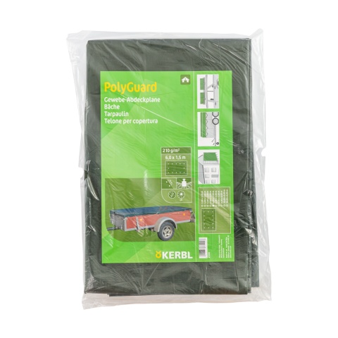 Prelată de protecție, PolyGuard, 210 g/m², 6 × 1,5 m