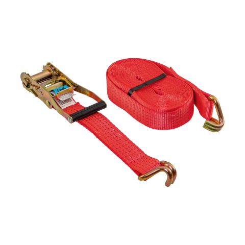 Chingă de ancoraj cu clichet, roşu, 5000 kg, 50 mm × 10 m