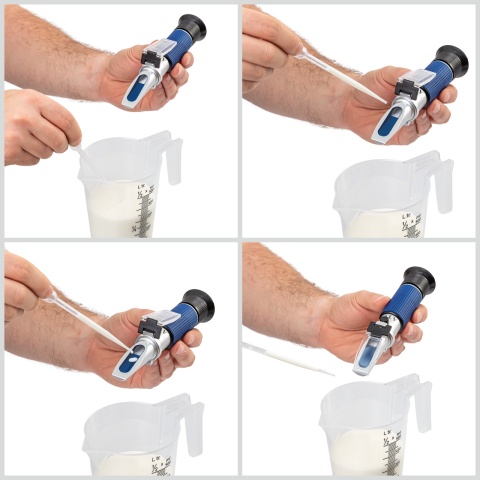 Refractometru pentru măsurarea calității colostrului