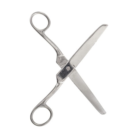 Foarfecă încovoiată de tăiat bandaje, inox, 200 mm