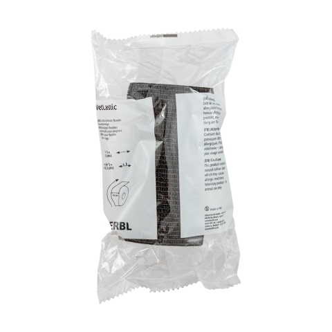 Bandaj pentru copite, Vetlastic, negru, 450 × 10 cm