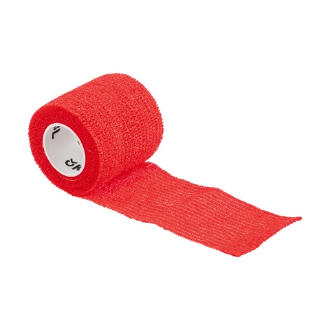 Bandaj pentru copite, Equilastic, roșu, 450 × 5 cm