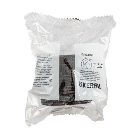 Bandaj pentru copite, Equilastic, negru, 450 × 5 cm