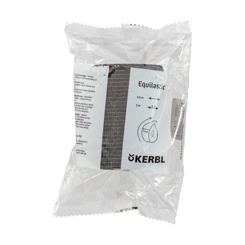 Bandaj pentru copite, Equilastic, negru, 450 × 7,5 cm