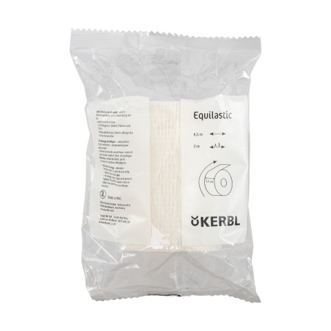 Bandaj pentru copite, Equilastic, alb, 450 × 7,5 cm