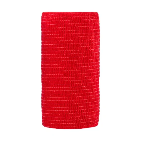 Bandaj pentru copite, Equilastic, roșu, 450 × 10 cm :: Roșu