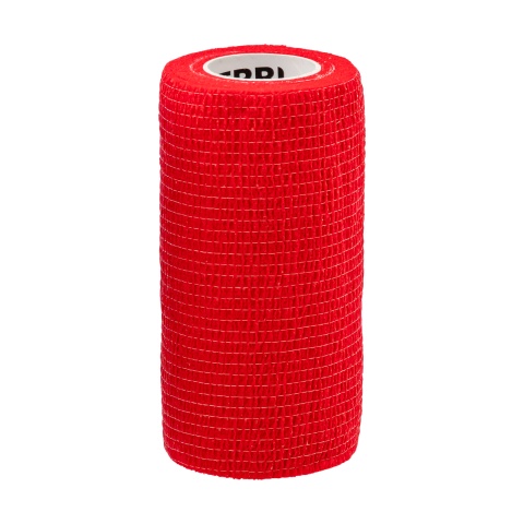 Bandaj pentru copite, Equilastic, roșu, 450 × 10 cm