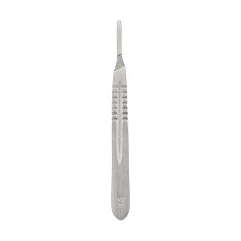 Mâner bisturiu veterinar, nr. 4, inox