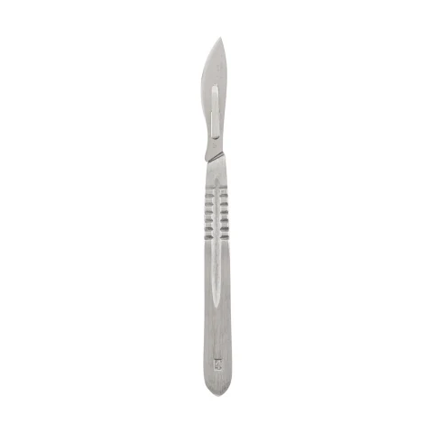 Mâner bisturiu veterinar, nr. 4, inox
