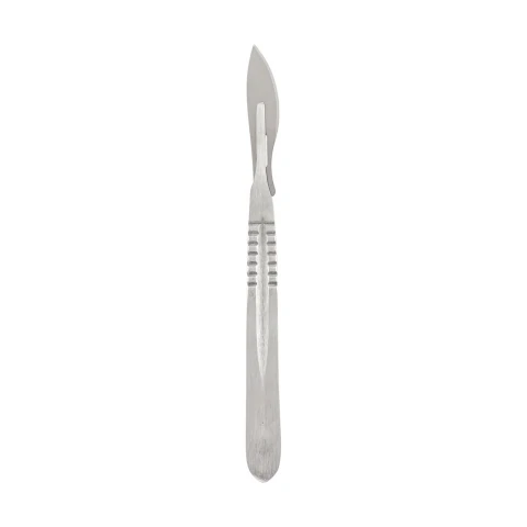 Mâner bisturiu veterinar, nr. 4, inox