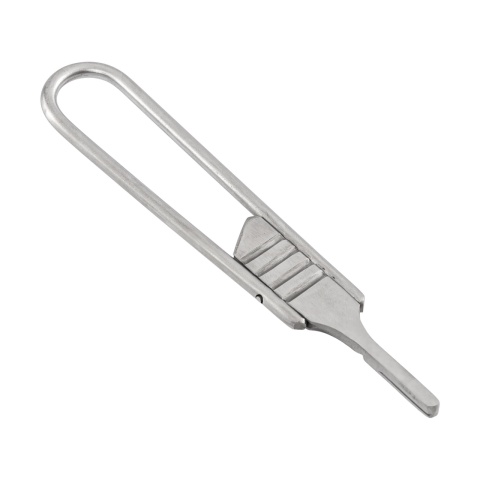 Mâner bisturiu veterinar, pliabil, nr. 4, inox<br/>23 Lei<br><small>1988</small>