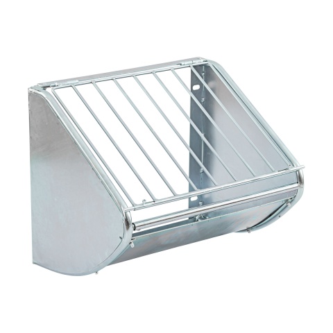 Iesle metalică pentru fân, montabilă pe perete, 60 × 53 cm<br/>475 Lei<br><small>1993</small>