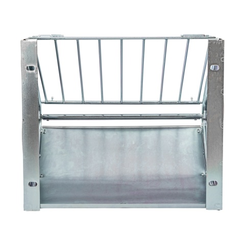 Iesle metalică pentru fân, montabilă pe perete, 60 × 53 cm