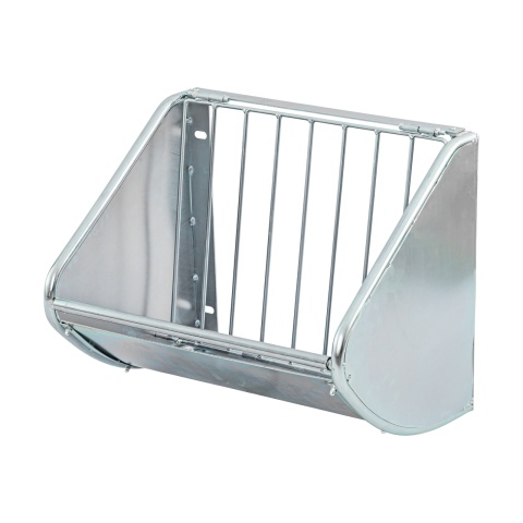 Iesle metalică pentru fân, montabilă pe perete, 60 × 53 cm