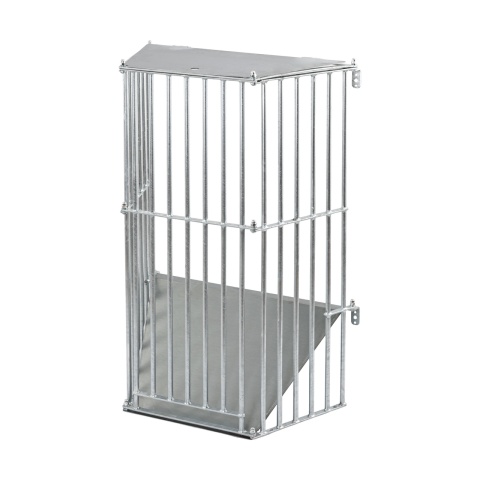 Iesle metalică pentru fân, montabilă pe perete, 81 × 114 cm