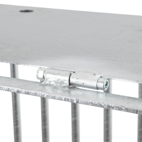 Iesle metalică pentru fân, montabilă pe perete, 81 × 114 cm