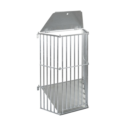 Iesle metalică pentru fân, montabilă pe perete, 81 × 114 cm