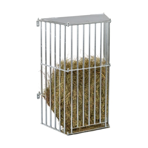 Iesle metalică pentru fân, montabilă pe perete, 81 × 114 cm