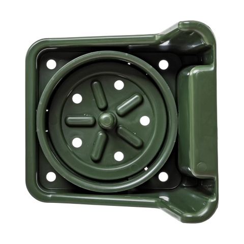 Suport pentru sare, cu inserție rotundă, verde închis