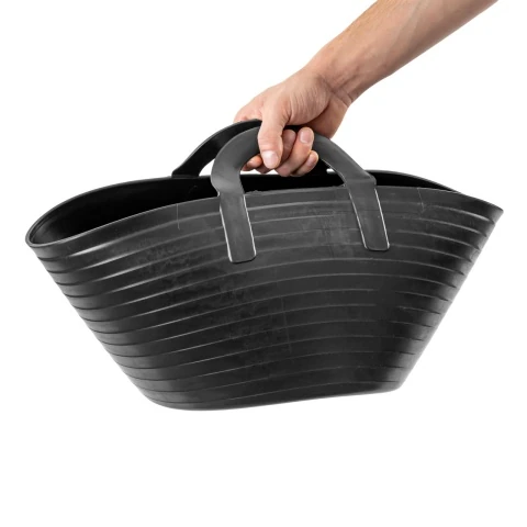 Găleată flexibilă, plastic, Flexbag, negru, 12 litri :: Negru