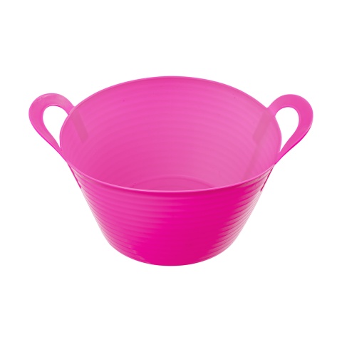 Găleată flexibilă, plastic, Flexbag, roz, 12 litri