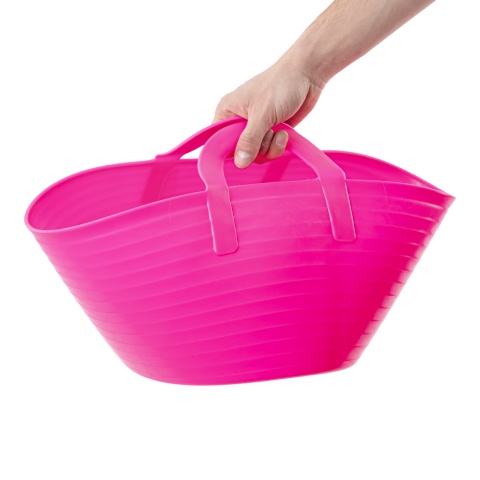 Găleată flexibilă, plastic, Flexbag, roz, 12 litri