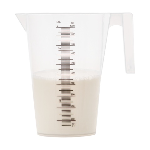 Cană gradată, plastic, 2 litri