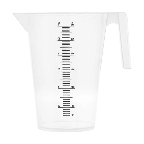 Cană gradată, plastic, 3 litri :: 3 L