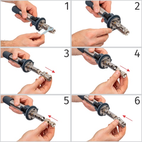 Ecornator cu gaz, Portasol 3, cu cap de Ø18,5 mm