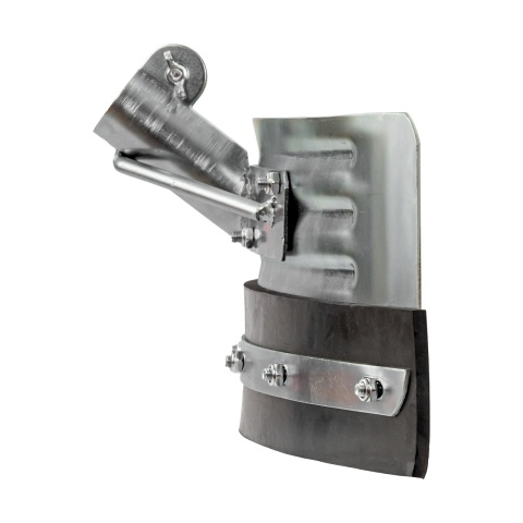 Racletă curbată pentru curățarea bălegarului, zincată, 58 cm