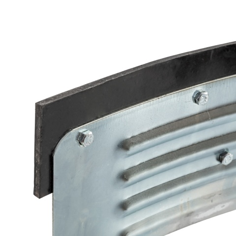 Racletă curbată pentru curățarea bălegarului, zincată, 58 cm