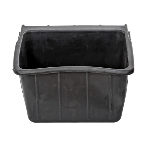 Hrănitoare rectangulară din cauciuc, negru, 20 litri