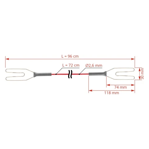 Cablu de conexiune pentru bandă și fir de gard electric