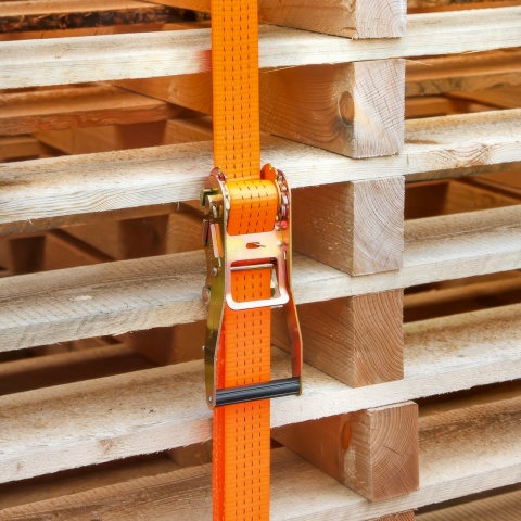 Chingă de ancoraj cu clichet, portocaliu, 4000 kg, 50 mm × 8 m