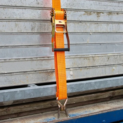 Chingă de ancoraj cu clichet, portocaliu, 4000 kg, 50 mm × 10 m :: 10 m