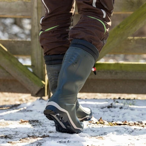 Cizmă de cauciuc pentru timp de iarnă, Dunlop Blizzard, verde, 40 :: 40