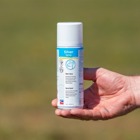 Spray argintiu pentru protecția rănilor minore sau leziunilor, 200 ml