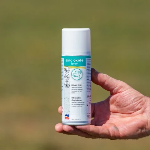 Spray de oxid de zinc pentru facilitarea regenerării naturale a pielii animalelor, 200 ml