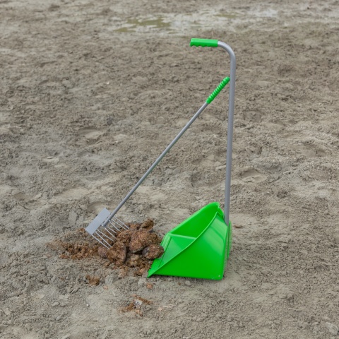 Lopată Mistboy cu greblă, verde, 90 cm