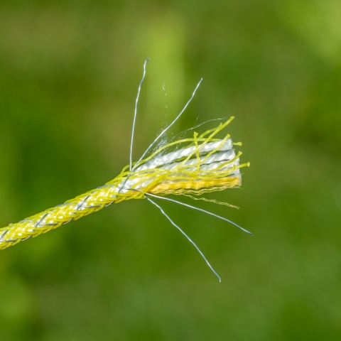 Frânghie gard electric țesut - 400 m - 400 kg - 0,65 Ω/m