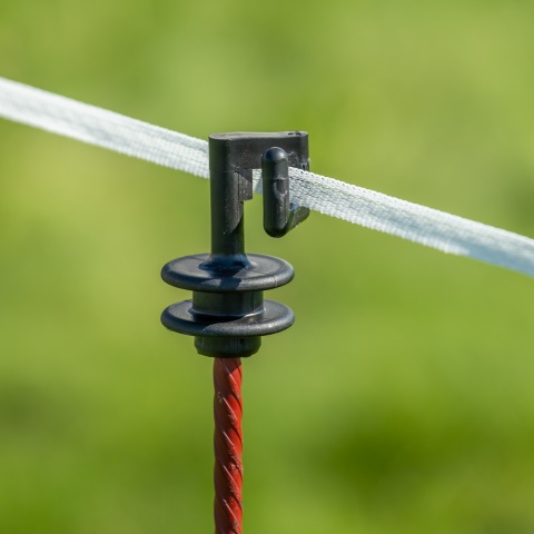 Izolator de schimb pentru stâlp din oțel rotund Ø8 mm, 25 buc.