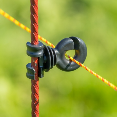 Izolator suplimentar pentru stâlp din oțel rotund Ø8 mm, 25 buc.