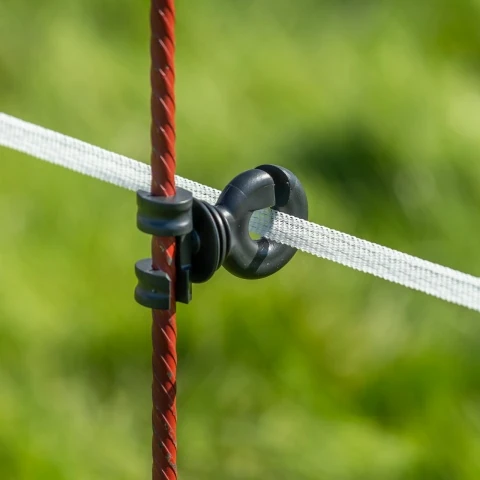 Izolator suplimentar pentru stâlp din oțel rotund Ø8 mm, 25 buc.