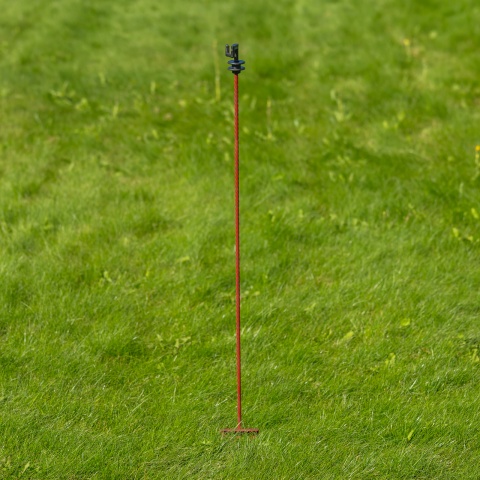 Stâlp din oțel, pentru gard electric, Ø8 mm × 107 cm, 30 buc.