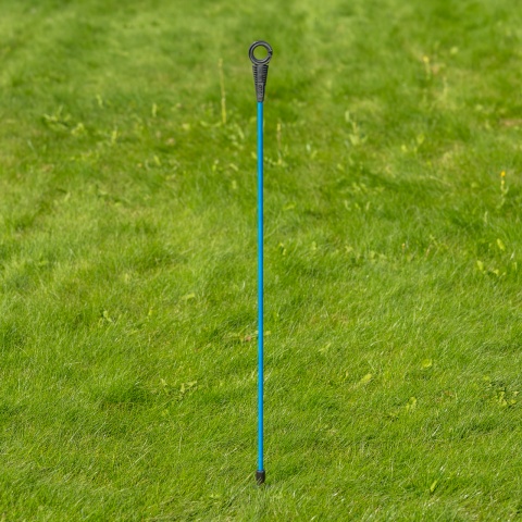 Stâlp din fibră de sticlă, AKO Oval Premium, 110 cm, albastru, 10 buc.