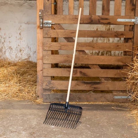 Furcă pentru gunoi de grajd, EcoFork, negru