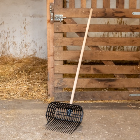 Furcă pentru gunoi de grajd, MaxiFork, negru