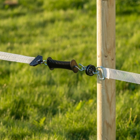 Set poartă cu bandă 40 mm pentru gard electric, Ako Flexigate, 7,5 m