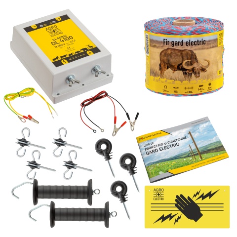Pachet de bază gard electric 500 m, 4,1 Joule, pentru animale domestice<br/>522.93 Lei<br><small>bd-41-500-0</small>