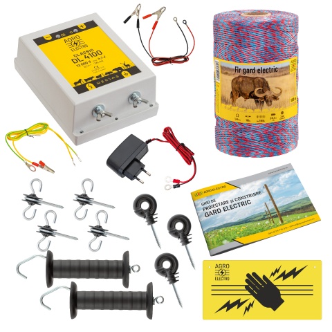 Pachet de bază gard electric 1000 m, 4,1 Joule, 230 V, pentru animale domestice<br/>678.83 Lei<br><small>bd-41-1000-a</small>